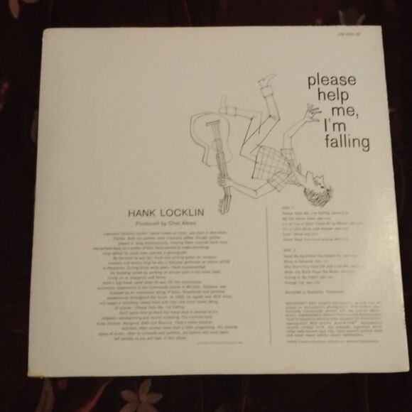 Hank Locklin - Please Help Me, I'm Falling Vinyl Record - Picture 2 of 6